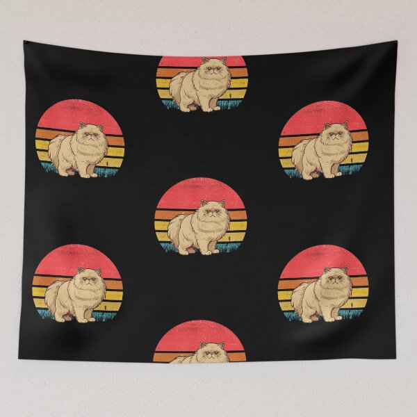 Item preview, Persian Cat Vintage Retro Sunset designed and sold by rafaeltto.