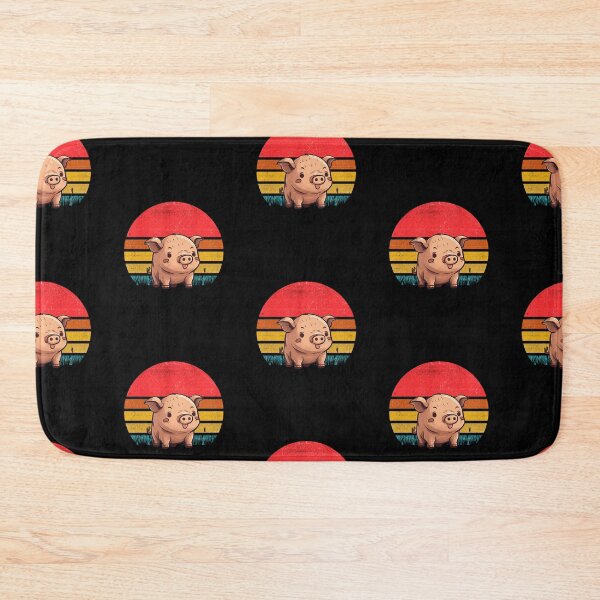 Item preview, Pig Vintage Retro Sunset designed and sold by rafaeltto.
