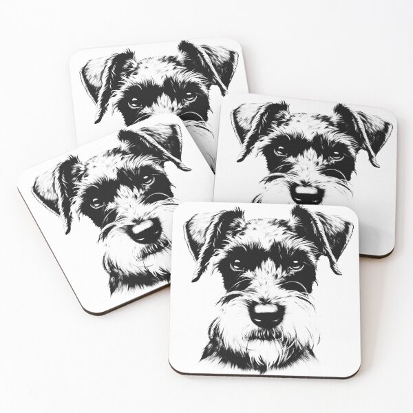 Item preview, Schnauzer dog T-shirt Art Sticker designed and sold by allthis.