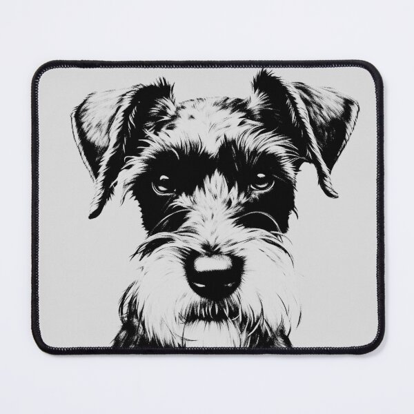 Item preview, Schnauzer dog T-shirt Art Sticker designed and sold by allthis.