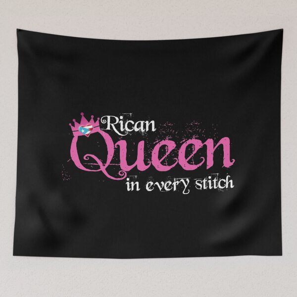 Item preview, Puerto Rico Flag design - Rican Queen in every stitch designed and sold by obedtheartist.
