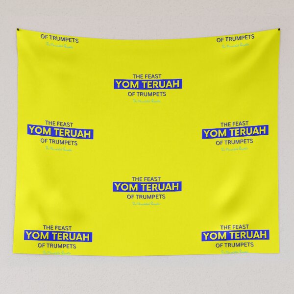 Item preview, Yom Teruah - Yellow Writing with Blue writing designed and sold by TheReporter1.