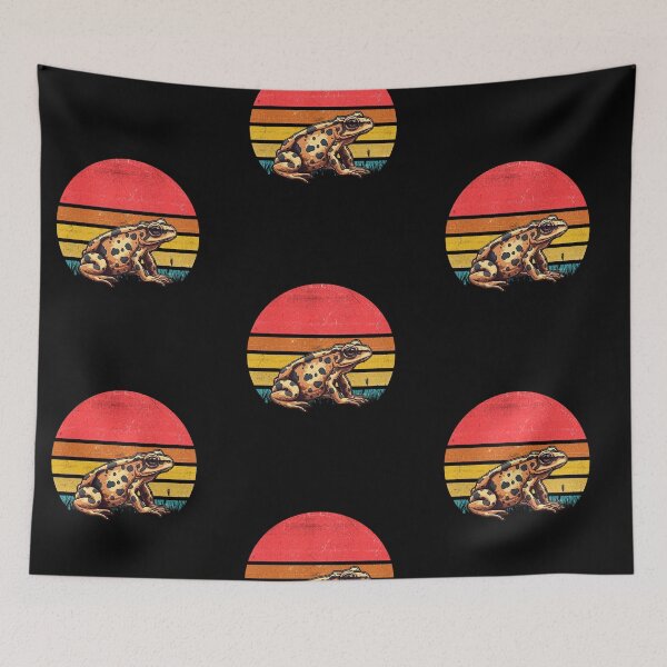 Item preview, Poison Dart Frog Vintage Retro Sunset designed and sold by rafaeltto.