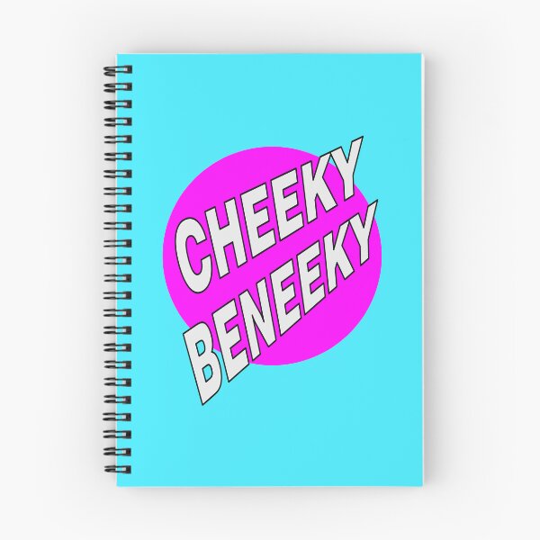Item preview, Cheeky Beneeky, White Bold Font on Pink Circle designed and sold by AASparksDesigns.