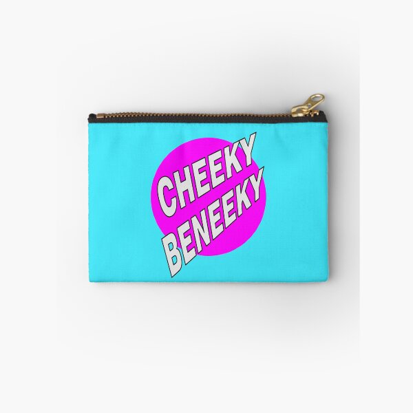 Item preview, Cheeky Beneeky, White Bold Font on Pink Circle designed and sold by AASparksDesigns.