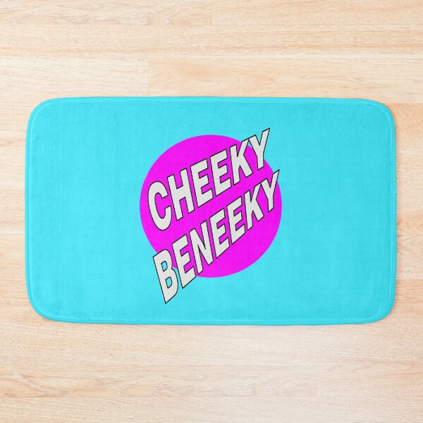Item preview, Cheeky Beneeky, White Bold Font on Pink Circle designed and sold by AASparksDesigns.