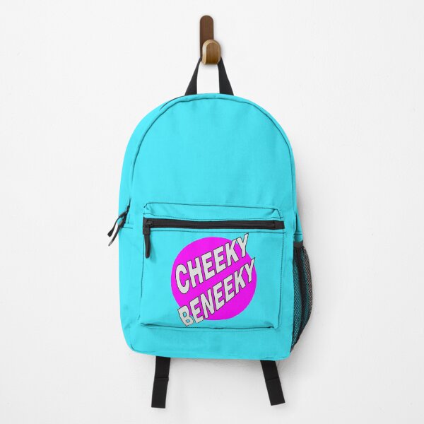 Item preview, Cheeky Beneeky, White Bold Font on Pink Circle designed and sold by AASparksDesigns.