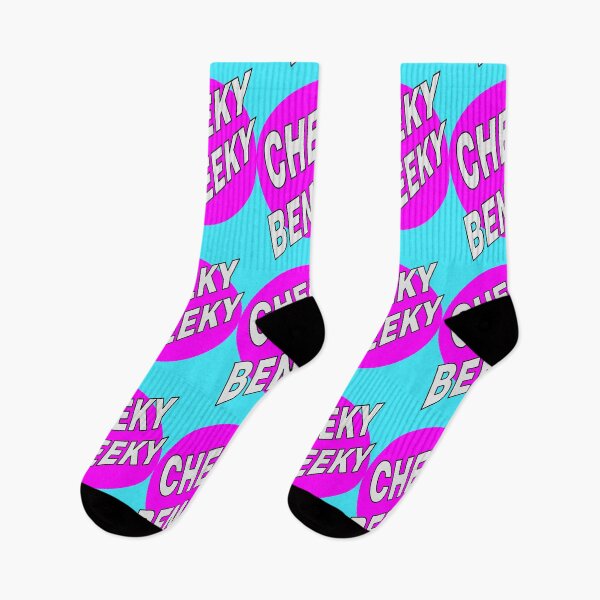 Item preview, Cheeky Beneeky, White Bold Font on Pink Circle designed and sold by AASparksDesigns.