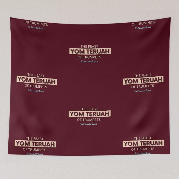 Item preview, Yom Teruah - Burgundy with Tan writing designed and sold by TheReporter1.