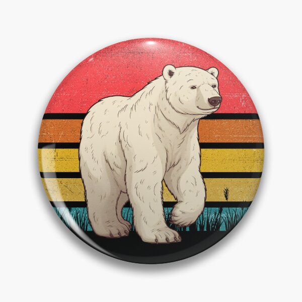 Artikelvorschau, Polar Bear Vintage Retro Sunset entworfen und verkauft von rafaeltto.