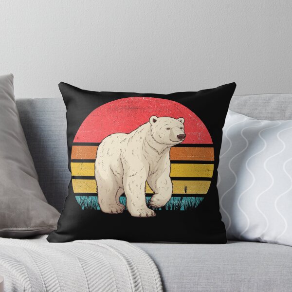 Artikelvorschau, Polar Bear Vintage Retro Sunset entworfen und verkauft von rafaeltto.