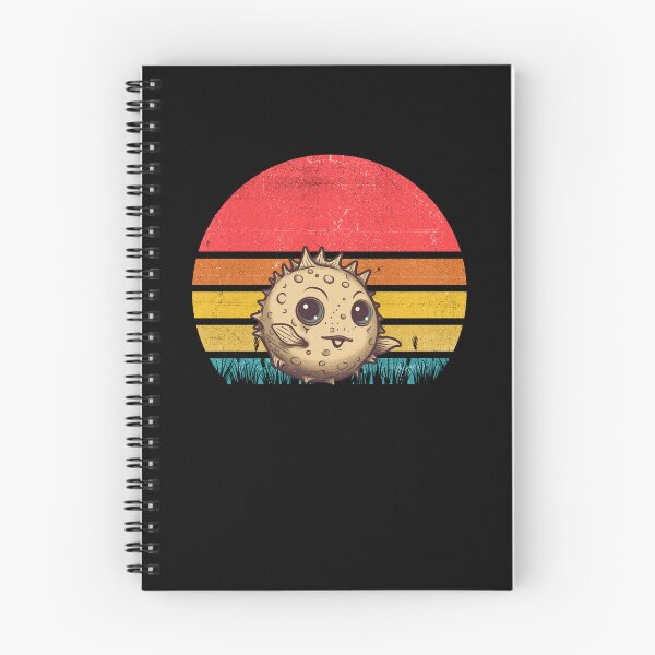 Item preview, Puffer Fish Vintage Retro Sunset designed and sold by rafaeltto.