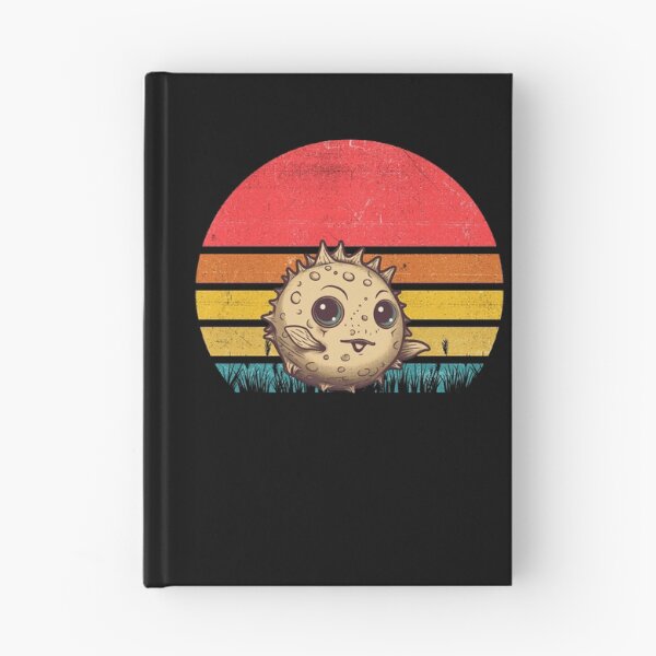 Item preview, Puffer Fish Vintage Retro Sunset designed and sold by rafaeltto.