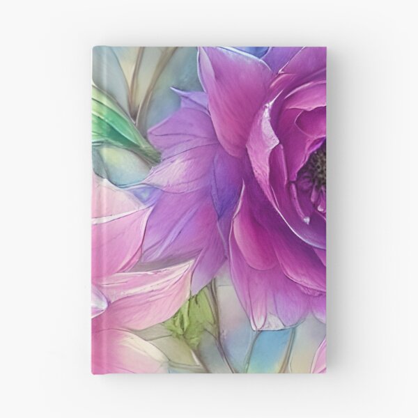 Aperçu de l'œuvre Floral rose vif et violet créée et vendue par Poetic Patterns Studio.