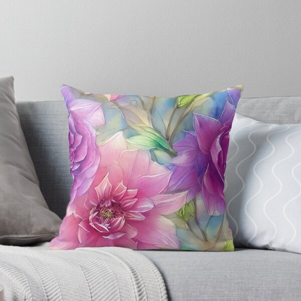 Item preview, Vibrant Pink and Purple Floral designed and sold by Poetic Patterns Studio.