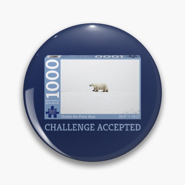 Item preview, Challenge Accepted: Snowy Polar Bear Puzzle designed and sold by Donovan Harshbarger.