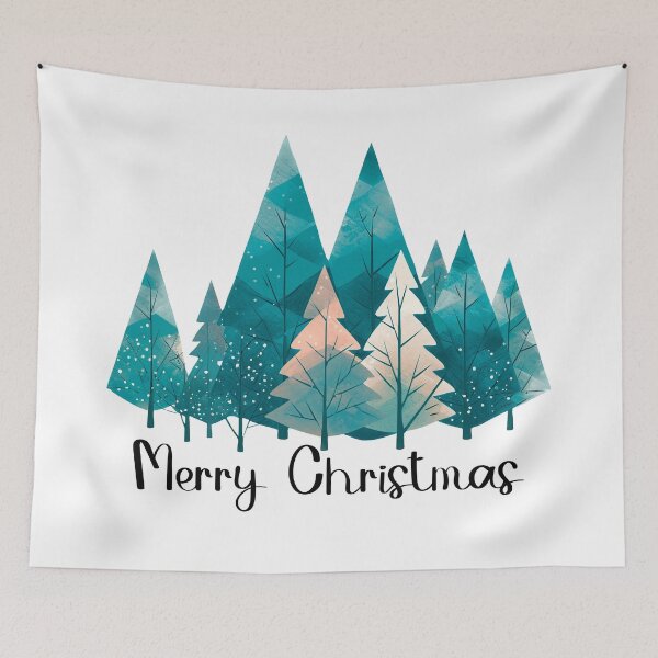 Item preview, Merry Christmas simple Christmas trees illustration  designed and sold by Inktown.