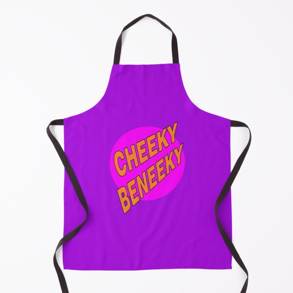 Item preview, Cheeky Beneeky, Orange Bold Font on Pink Circle designed and sold by AASparksDesigns.