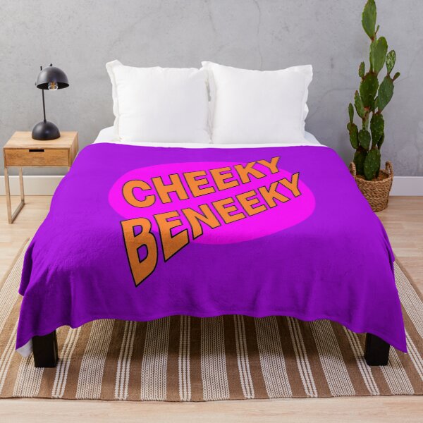 Item preview, Cheeky Beneeky, Orange Bold Font on Pink Circle designed and sold by AASparksDesigns.