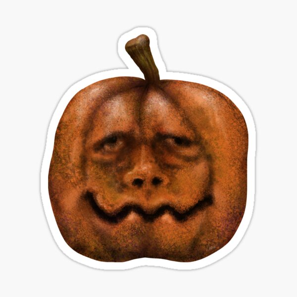 Item preview, Spooky Pumpkin Faces Halloween Stickers designed and sold by CheriesArt.