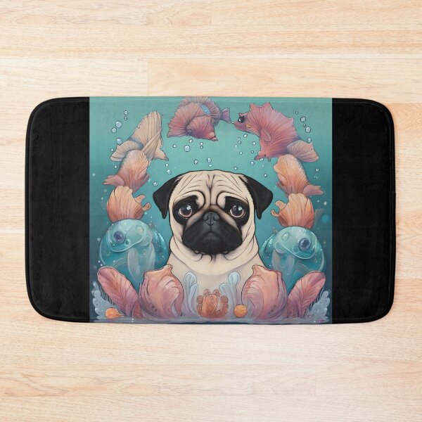 Item preview, Mermaid Pug designed and sold by AbsoluteA.