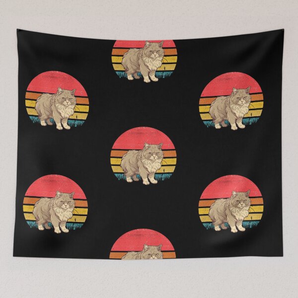 Item preview, Ragamuffin Cat Vintage Retro Sunset designed and sold by rafaeltto.