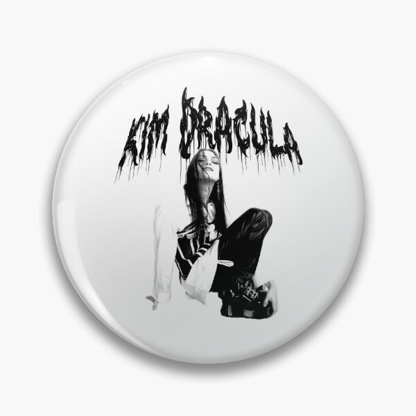 Item preview, KimDracula B&W (Metal Style 3) designed and sold by CarinHoffman.