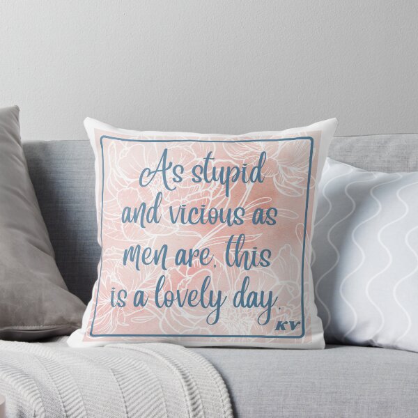 Item preview, As Stupid and Vicious as Men are : Pink & Line Art designed and sold by Lynda Birt.