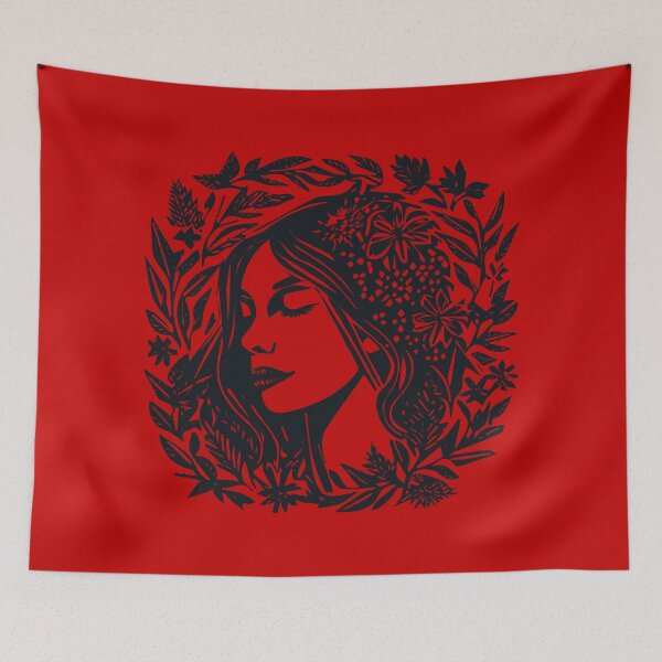 Item preview, Linocut Woman designed and sold by Texterns.
