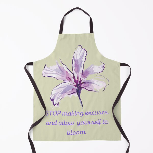 Item preview, Stop making excuses, allow yourself to bloom, life quote designed and sold by Ellimade.