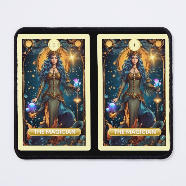 Item preview, The Magician Major Arcana Mermaid Tarot Card designed and sold by SirenasWorld.