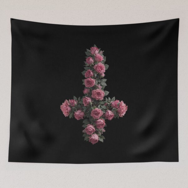Item preview, Farewel Cross - Pink Roses designed and sold by breathlessmouse.