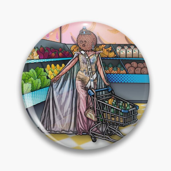 Item preview, Coconut Head: Dressed to Impress…the Supermarket  designed and sold by FreyStrandDraws.