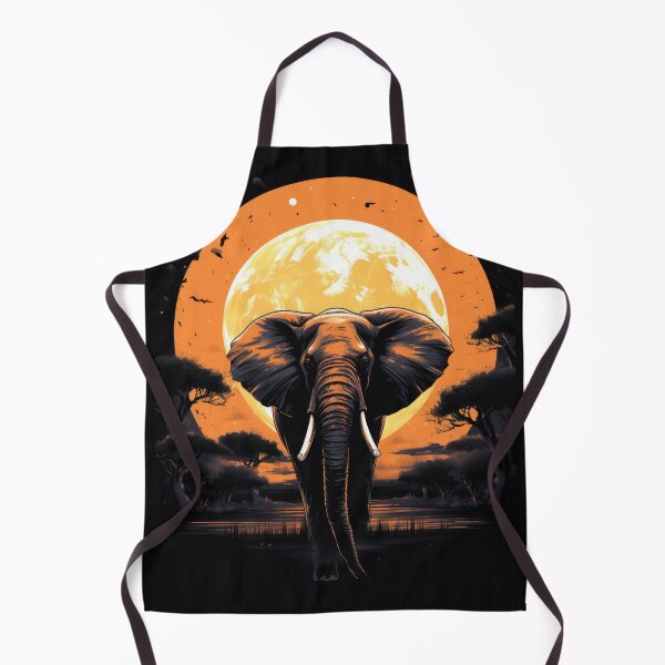 Item preview, Wild Elephant against Lunar Luminary in Solarization 6 designed and sold by eyestetix.