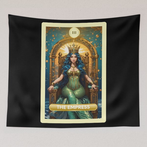 Item preview, Carta del Tarot de la Sirena de los Arcanos Mayores de la Emperatriz designed and sold by SirenasWorld.