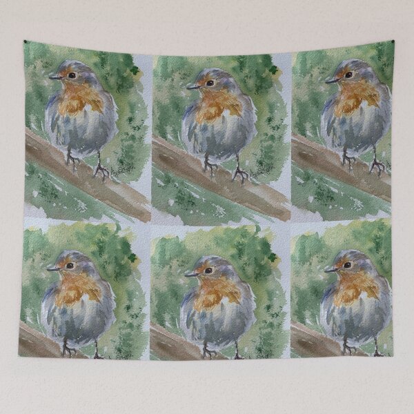 Item preview, Summer Robin Bird designed and sold by AnjuPaintings.