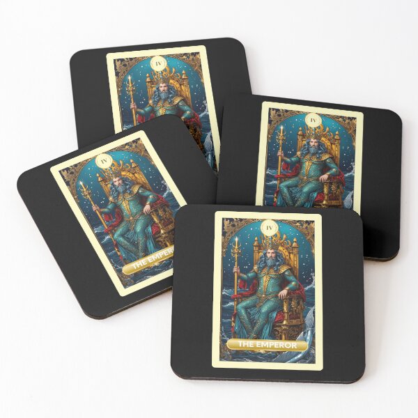 Item preview, The Emperor Major Arcana Mermaid Tarot Card designed and sold by SirenasWorld.