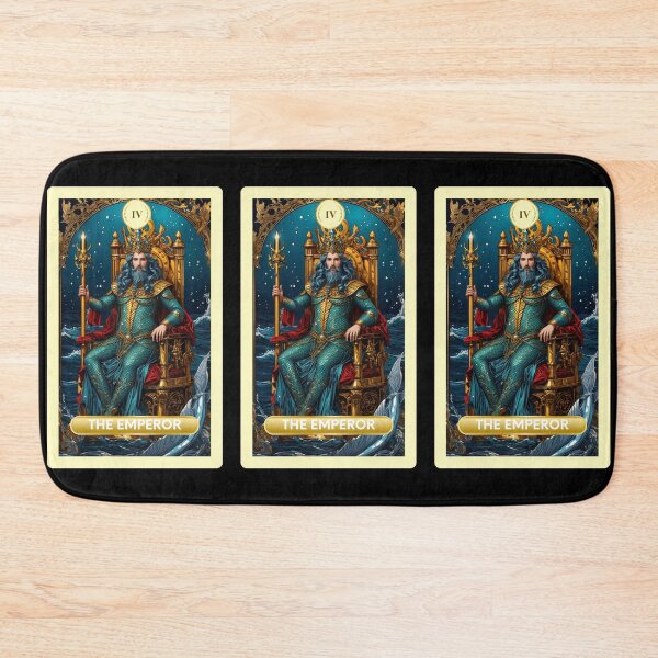 Item preview, The Emperor Major Arcana Mermaid Tarot Card designed and sold by SirenasWorld.