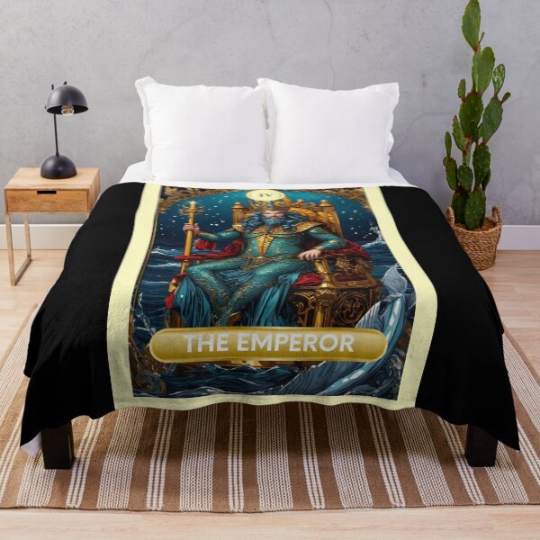 Item preview, The Emperor Major Arcana Mermaid Tarot Card designed and sold by SirenasWorld.