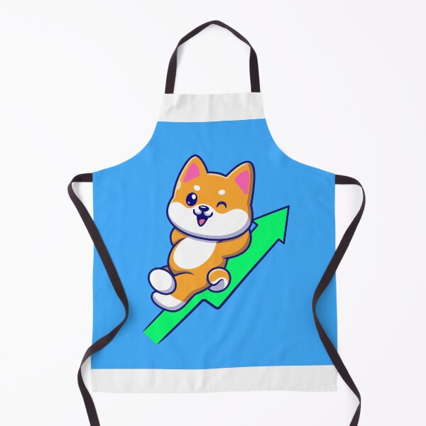 Item preview,  Cute Shiba Inu Rising Graph Cartoon Icon designed and sold by hjian8219.