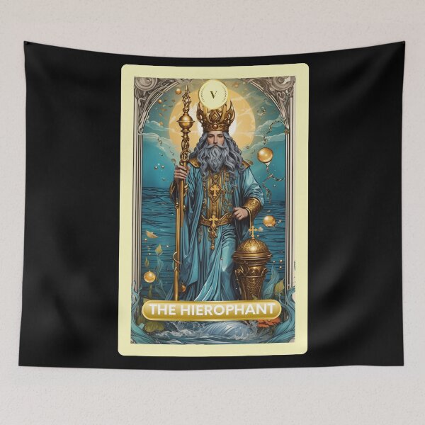 Item preview, La Carta del Tarot de la Sirena de los Arcanos Mayores del Hierofante designed and sold by SirenasWorld.