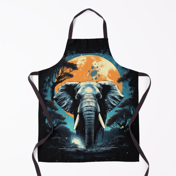 Item preview, Wild Elephant against Lunar Luminary in Solarization 8 designed and sold by eyestetix.