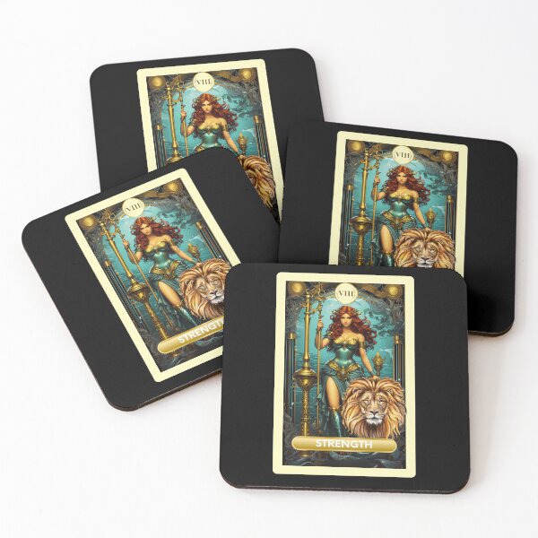Item preview, Strength Major Arcana Mermaid Tarot Card designed and sold by SirenasWorld.