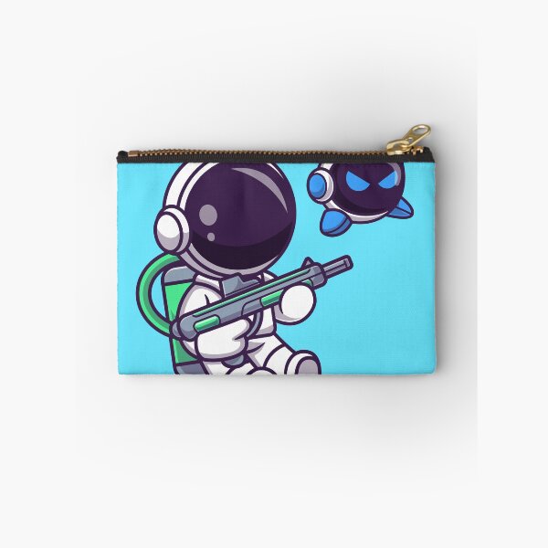 Item preview, Cute Astronaut and Robot Duo in Space Cartoon Icon designed and sold by hjian8219.