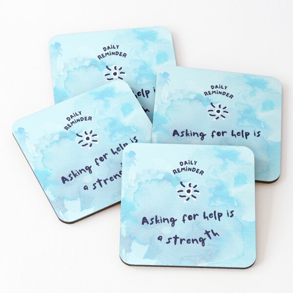Item preview, Daily reminder, asking for help is a strength  designed and sold by Abstractelle.