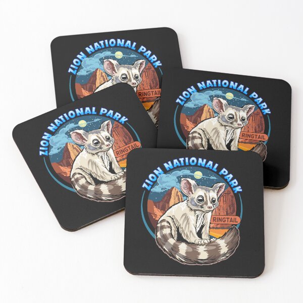 Item preview, Ringtail at Zion National Park at night designed and sold by SunNoonPark.