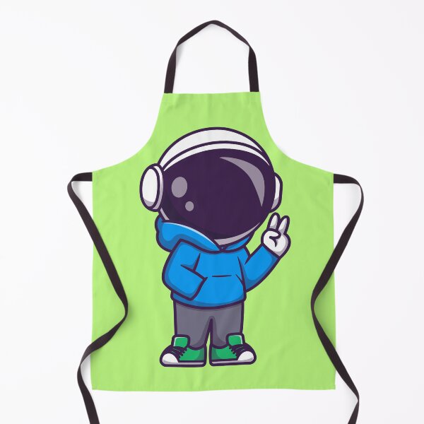 Item preview, Cute Astronaut Wearing Hoodie with Peace Hand Cartoon Icon designed and sold by hjian8219.