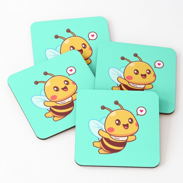 Item preview, Cute Honey Bee Flying Cartoon Icon designed and sold by hjian8219.
