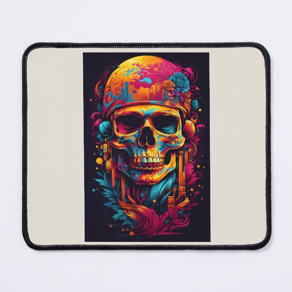 Item preview, A.I Generated Psychedelic Skull  designed and sold by GleamingGiant.