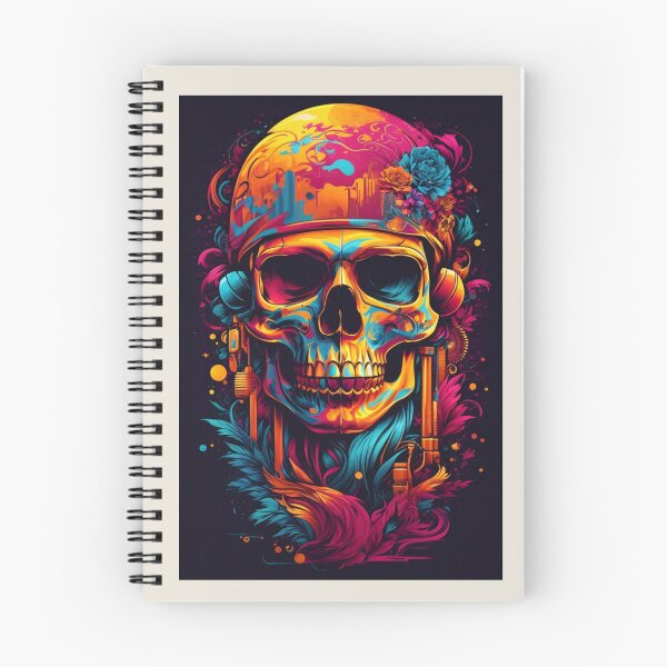 Item preview, A.I Generated Psychedelic Skull  designed and sold by GleamingGiant.